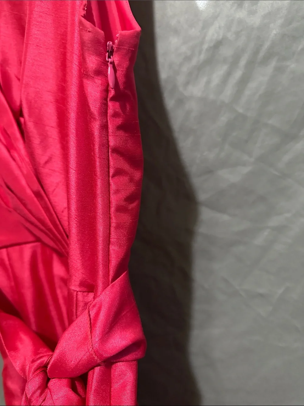 Jessica Howard Hot Pink Sleeveless Wrap-Front Midi Dress